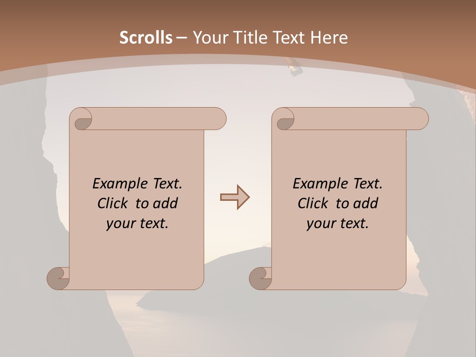 Landscape Kalymnos Natural PowerPoint Template