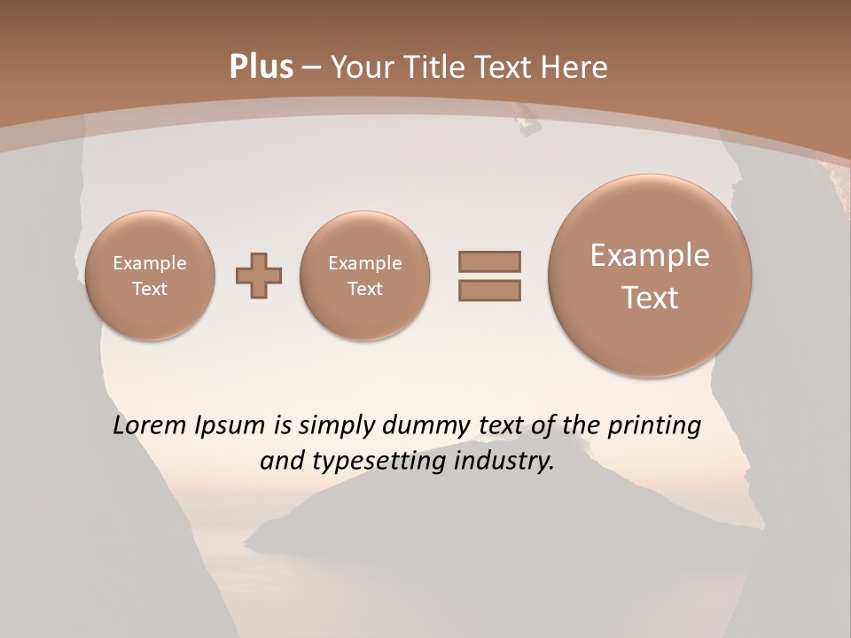 Landscape Kalymnos Natural PowerPoint Template