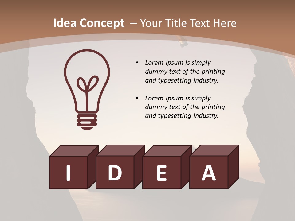 Landscape Kalymnos Natural PowerPoint Template