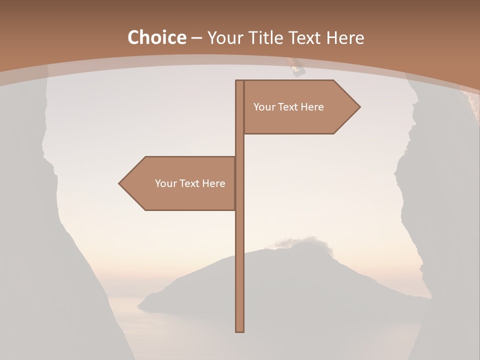Landscape Kalymnos Natural PowerPoint Template