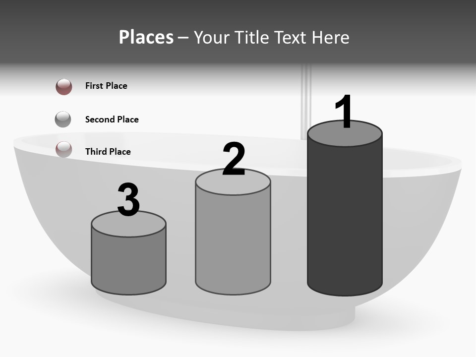 White Nobody Design PowerPoint Template