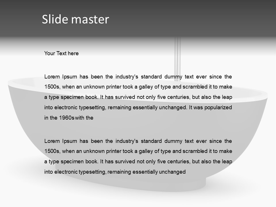 White Nobody Design PowerPoint Template