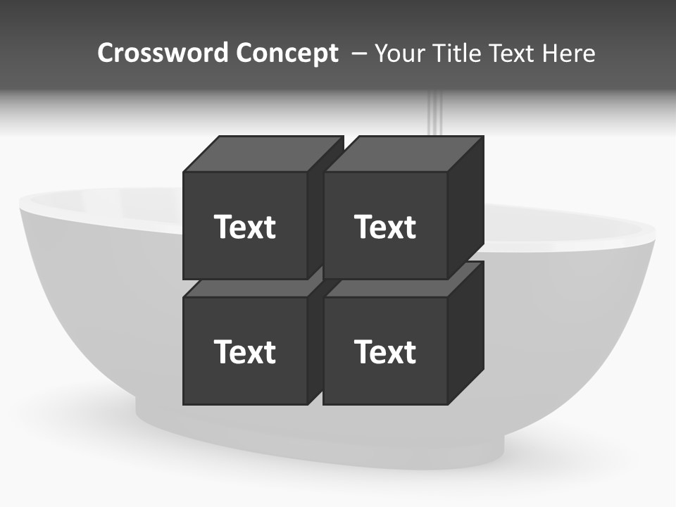 White Nobody Design PowerPoint Template