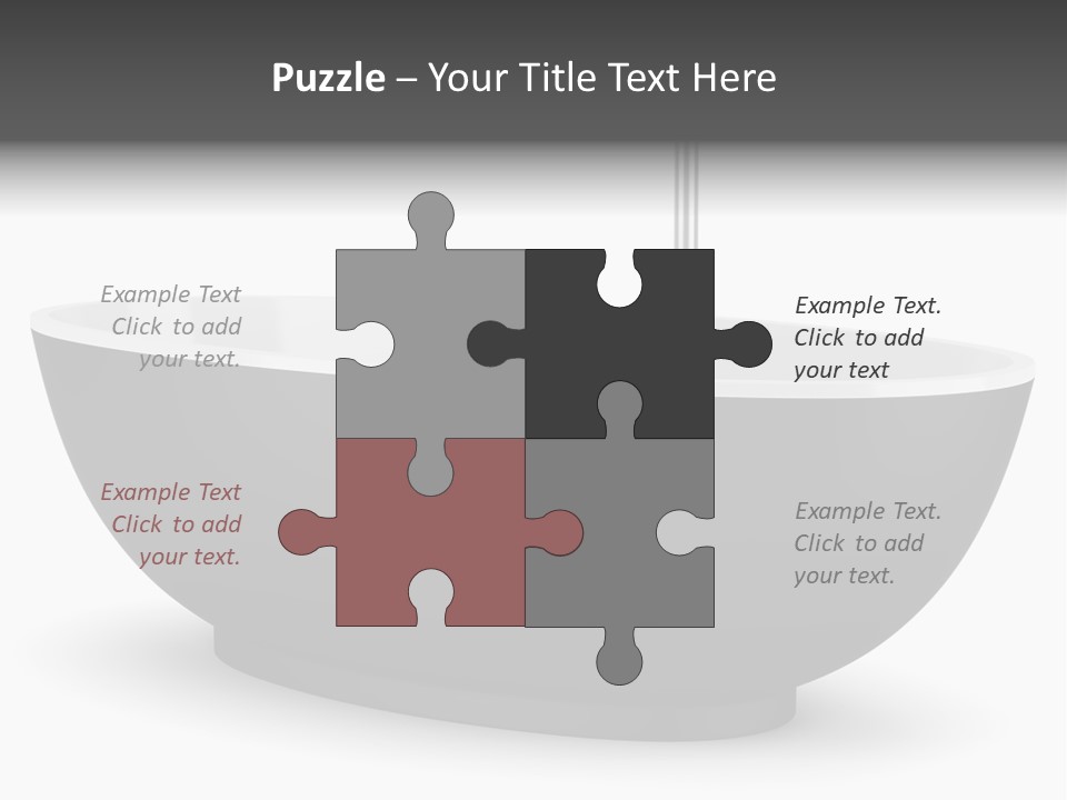 White Nobody Design PowerPoint Template