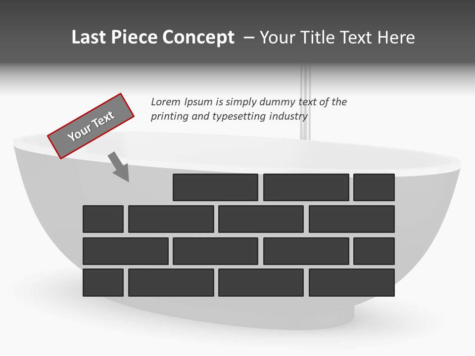 White Nobody Design PowerPoint Template