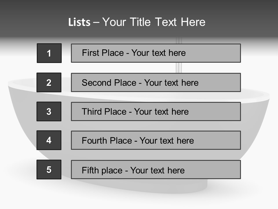 White Nobody Design PowerPoint Template