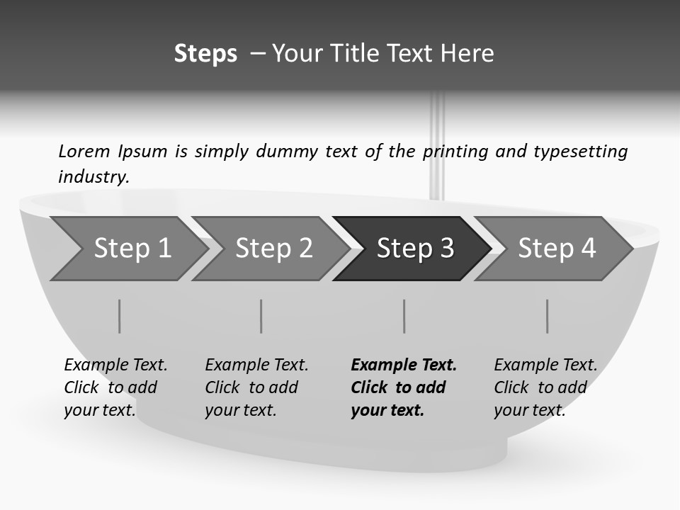 White Nobody Design PowerPoint Template