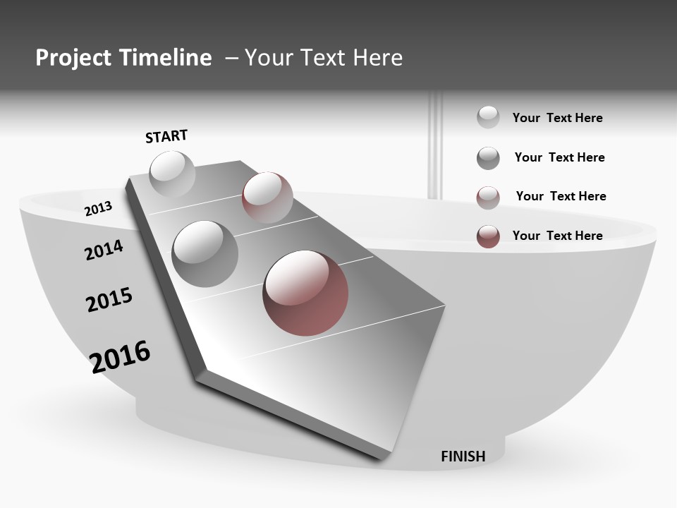 White Nobody Design PowerPoint Template