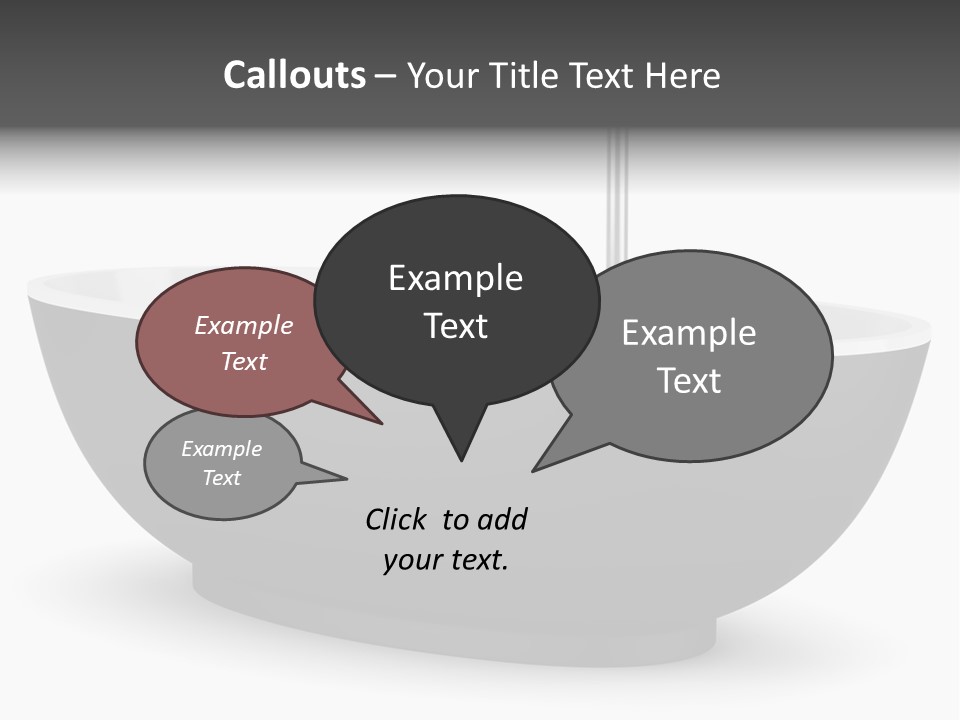 White Nobody Design PowerPoint Template
