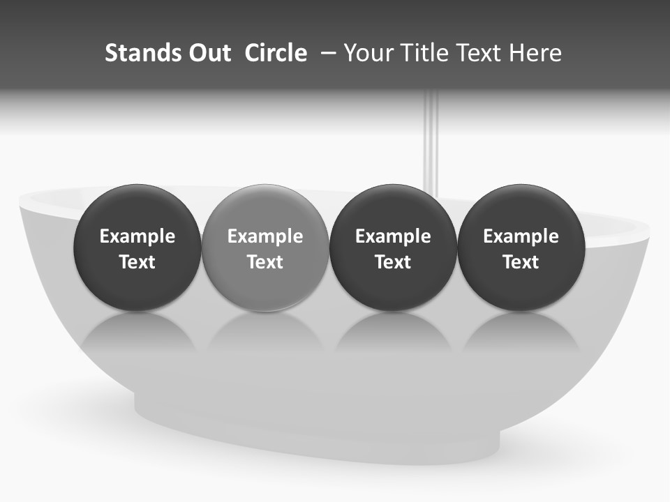 White Nobody Design PowerPoint Template