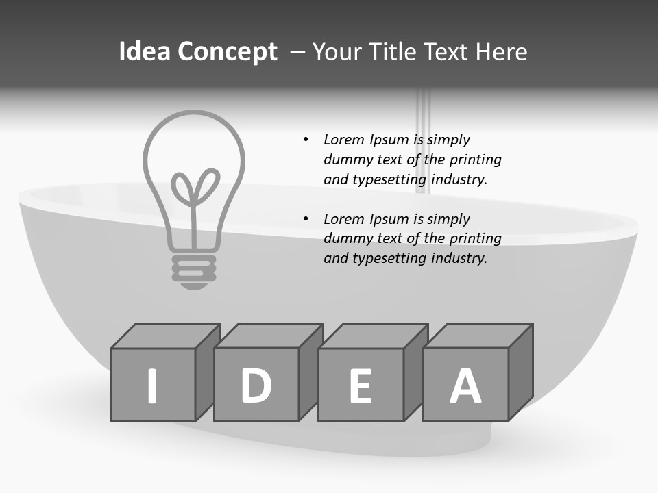 White Nobody Design PowerPoint Template