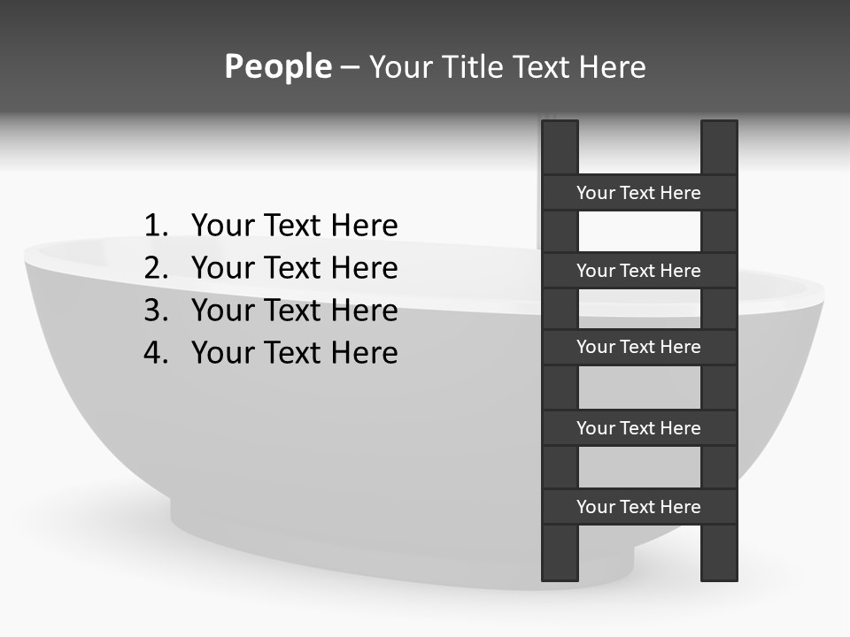 White Nobody Design PowerPoint Template