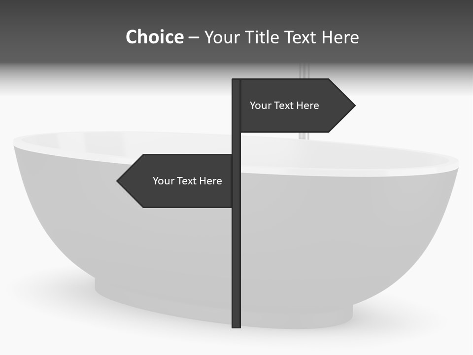 White Nobody Design PowerPoint Template