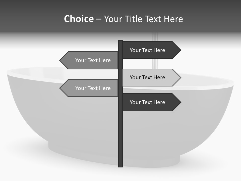 White Nobody Design PowerPoint Template
