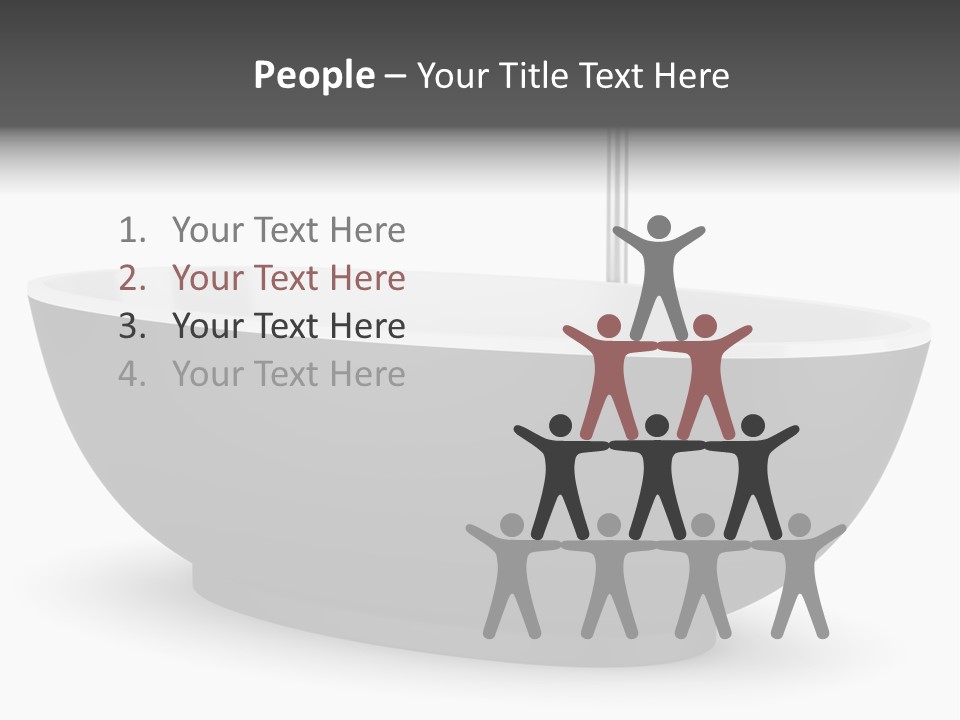 White Nobody Design PowerPoint Template