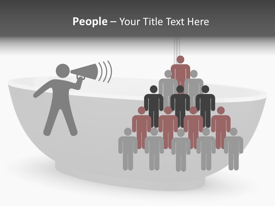 White Nobody Design PowerPoint Template