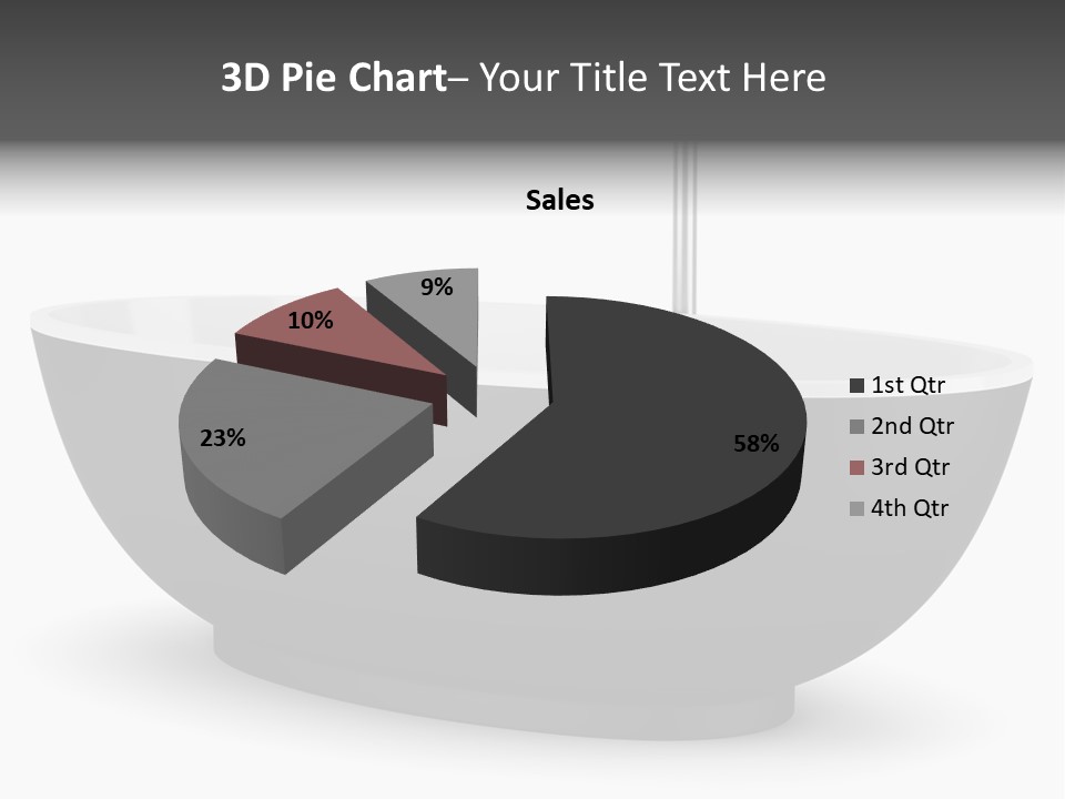 White Nobody Design PowerPoint Template
