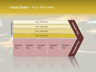 Yellow Taxi Shibuya District Backgrounds PowerPoint Template