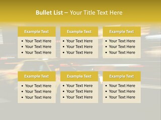 Yellow Taxi Shibuya District Backgrounds PowerPoint Template