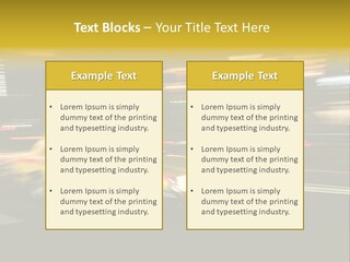 Yellow Taxi Shibuya District Backgrounds PowerPoint Template