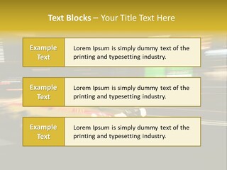 Yellow Taxi Shibuya District Backgrounds PowerPoint Template