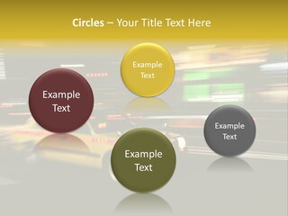 Yellow Taxi Shibuya District Backgrounds PowerPoint Template