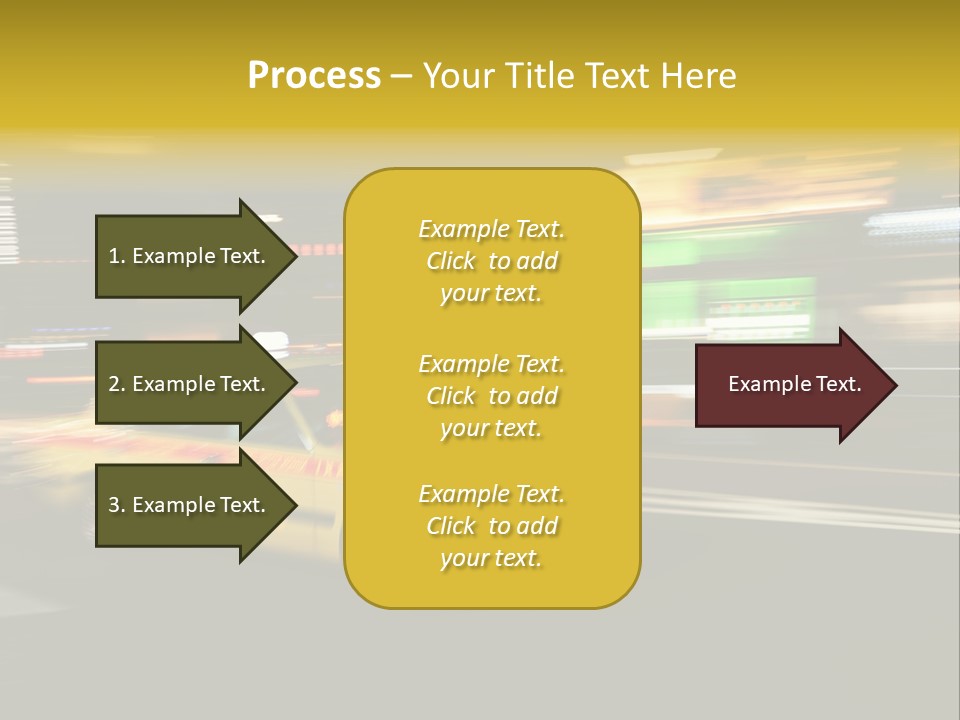 Yellow Taxi Shibuya District Backgrounds PowerPoint Template