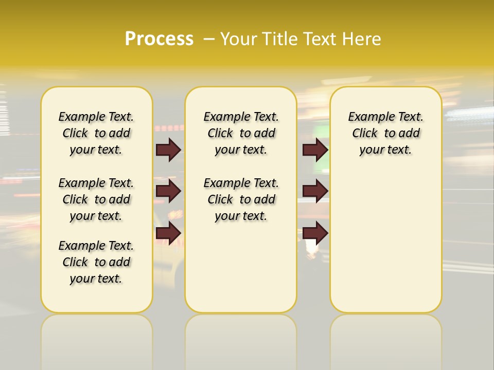 Yellow Taxi Shibuya District Backgrounds PowerPoint Template