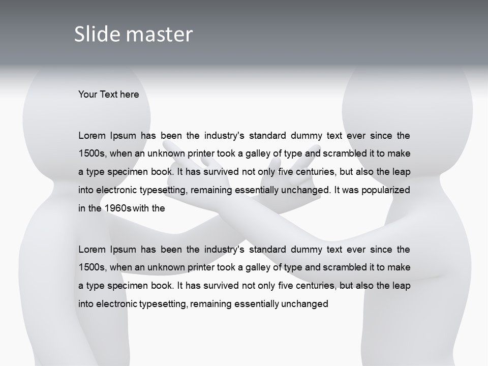 Opposite Pointing Competing PowerPoint Template