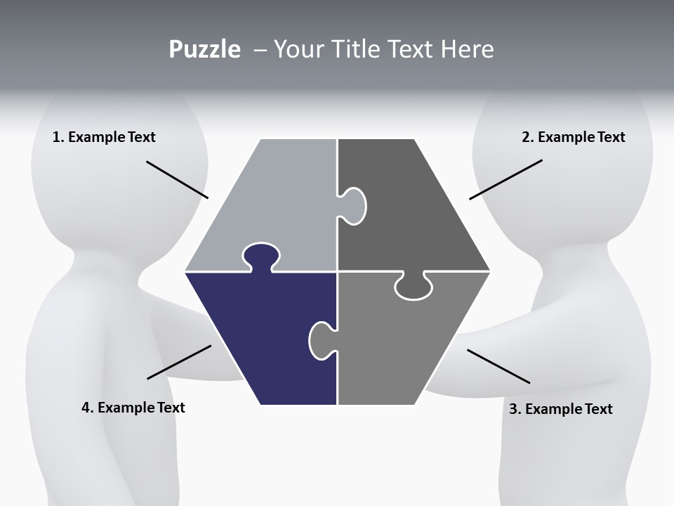 Opposite Pointing Competing PowerPoint Template