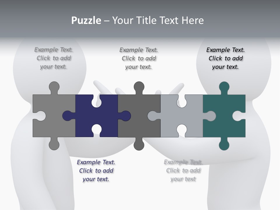 Opposite Pointing Competing PowerPoint Template