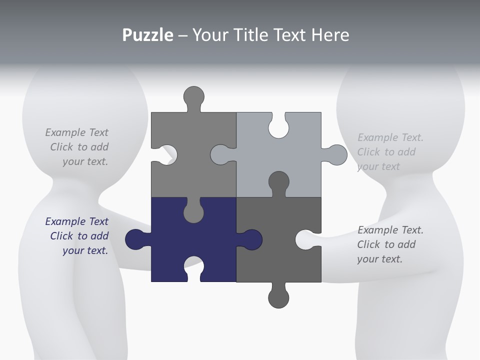 Opposite Pointing Competing PowerPoint Template