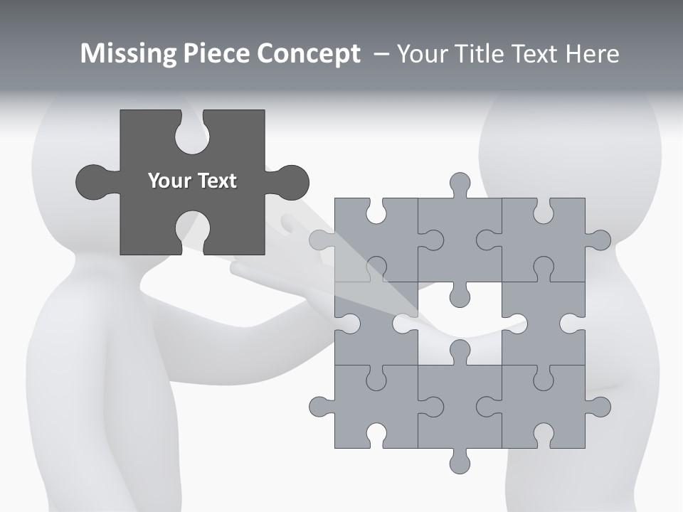 Opposite Pointing Competing PowerPoint Template