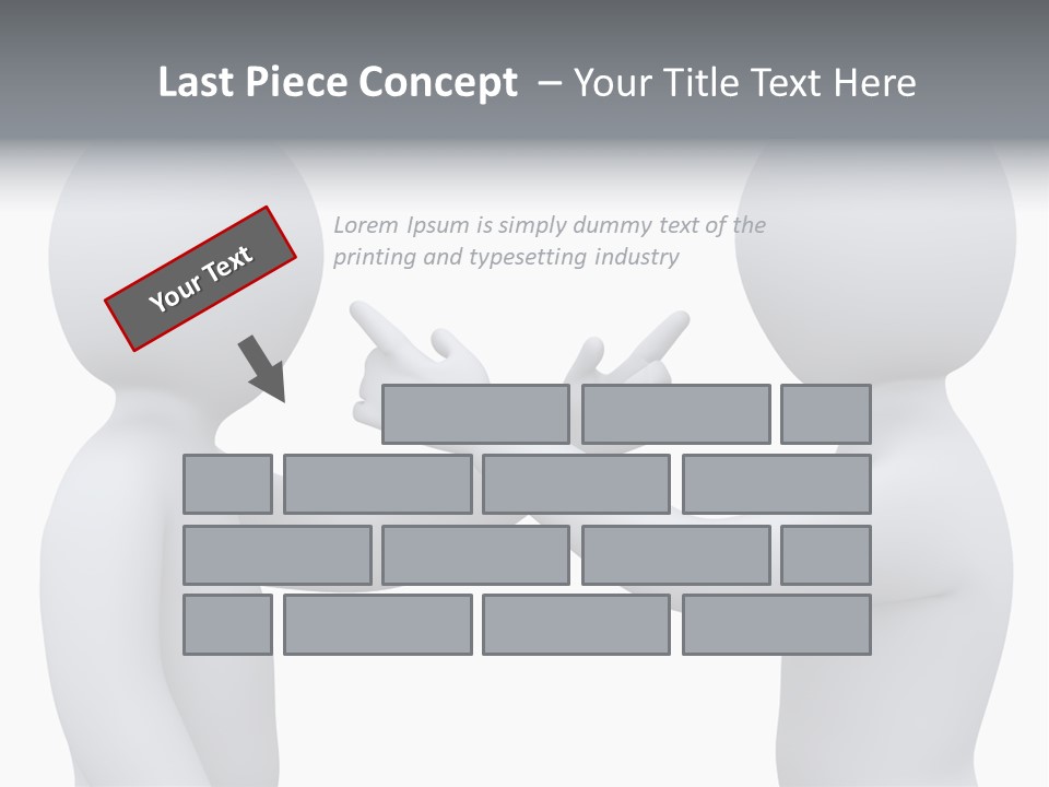 Opposite Pointing Competing PowerPoint Template