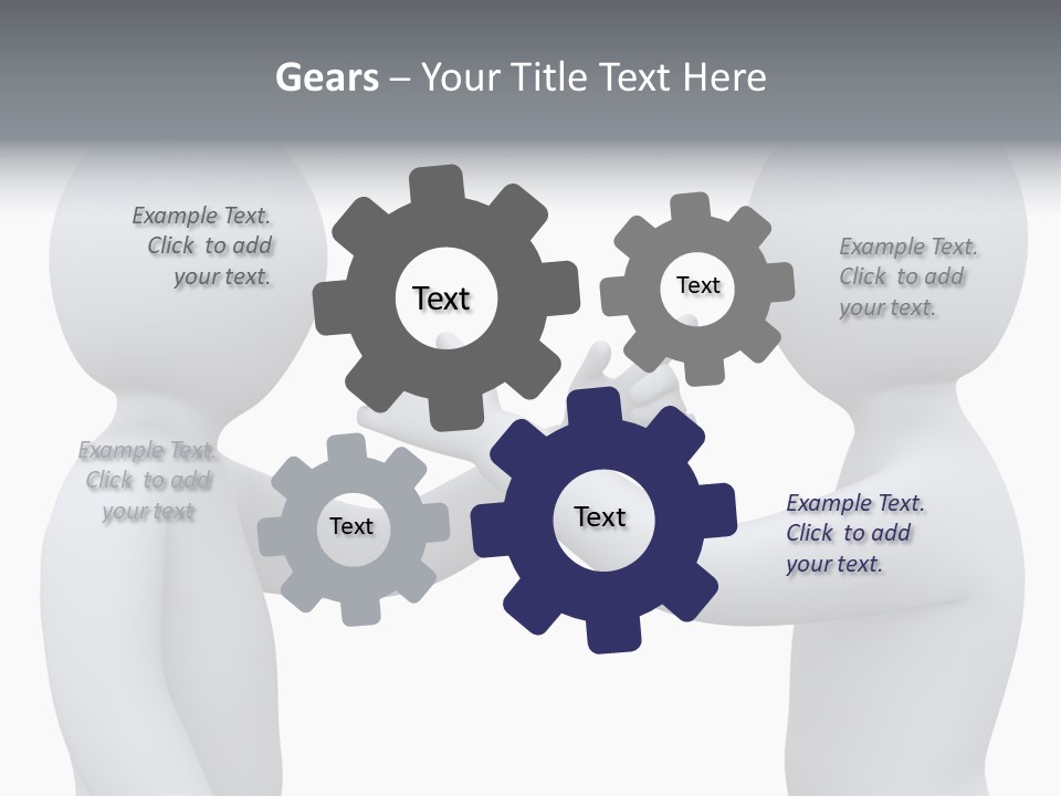 Opposite Pointing Competing PowerPoint Template