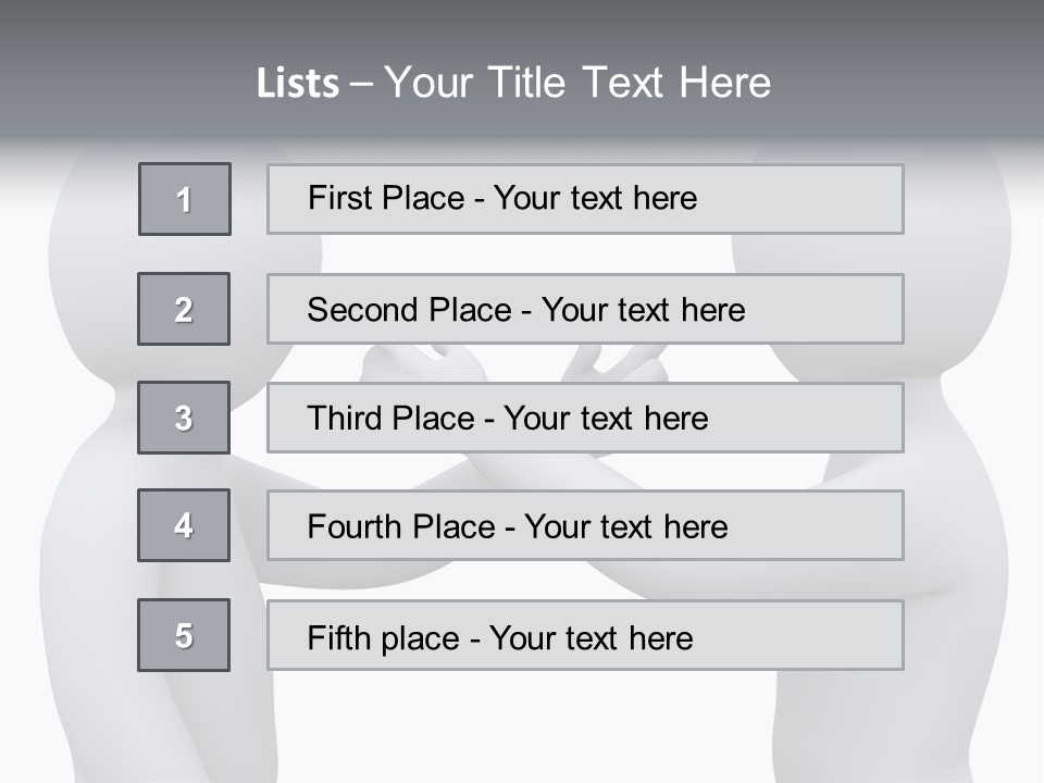 Opposite Pointing Competing PowerPoint Template
