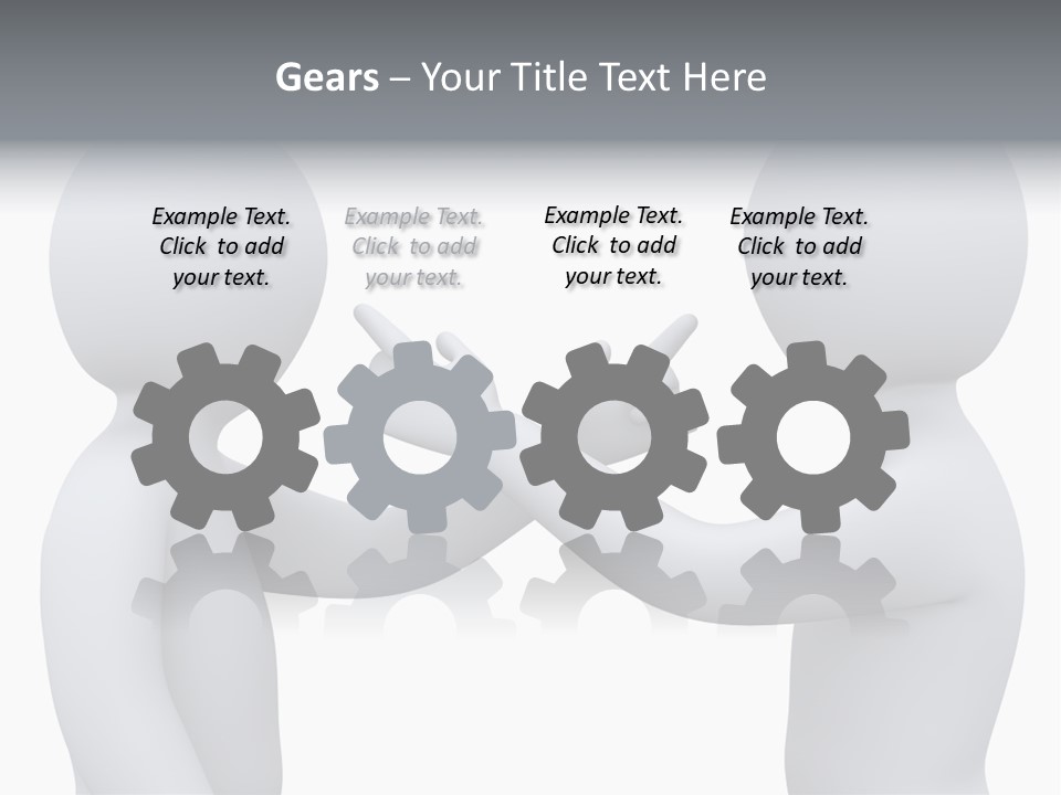 Opposite Pointing Competing PowerPoint Template