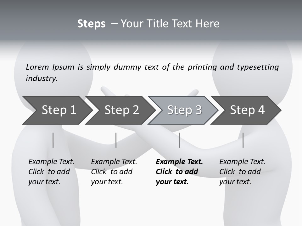 Opposite Pointing Competing PowerPoint Template