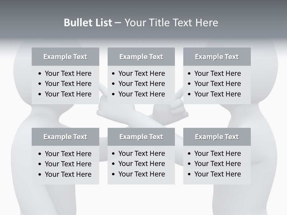 Opposite Pointing Competing PowerPoint Template