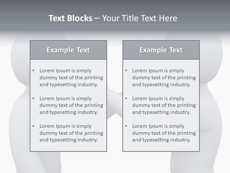 Opposite Pointing Competing PowerPoint Template