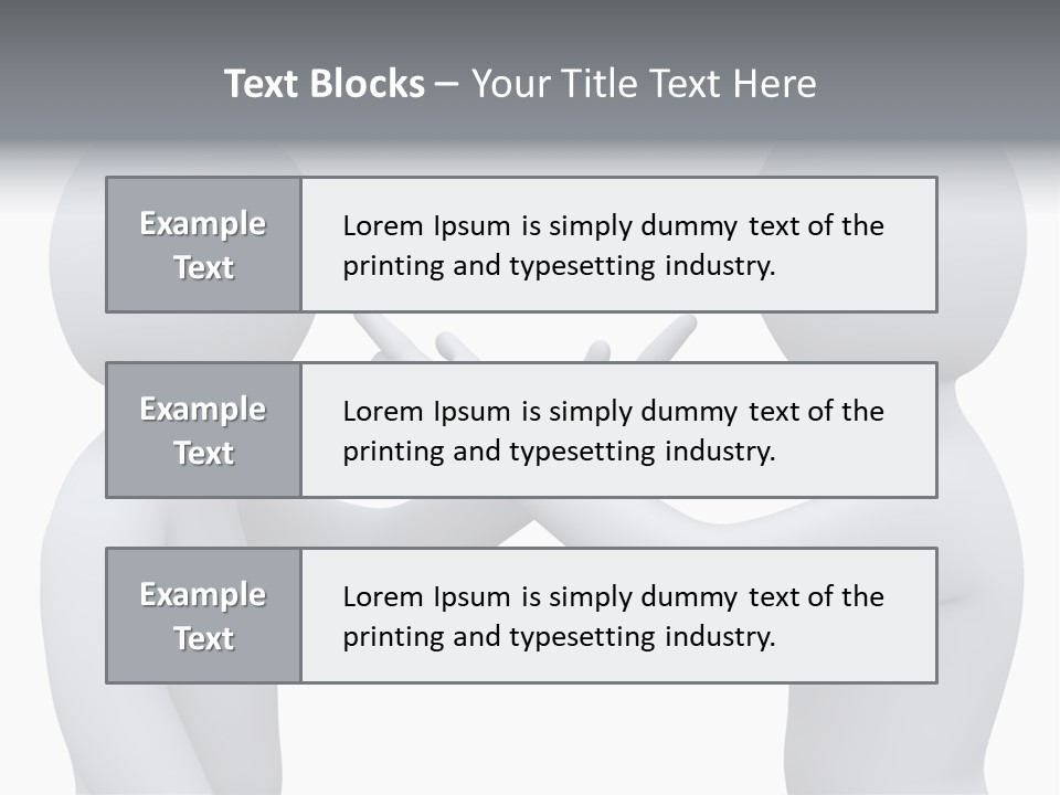 Opposite Pointing Competing PowerPoint Template