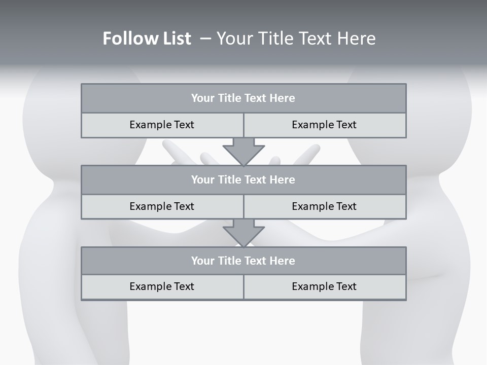 Opposite Pointing Competing PowerPoint Template