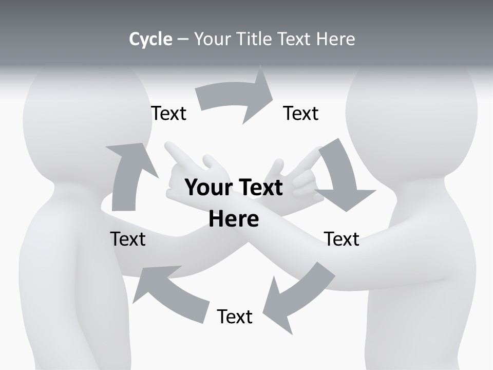 Opposite Pointing Competing PowerPoint Template