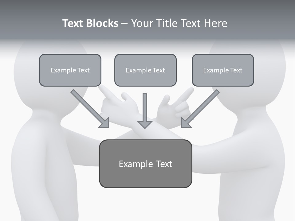 Opposite Pointing Competing PowerPoint Template