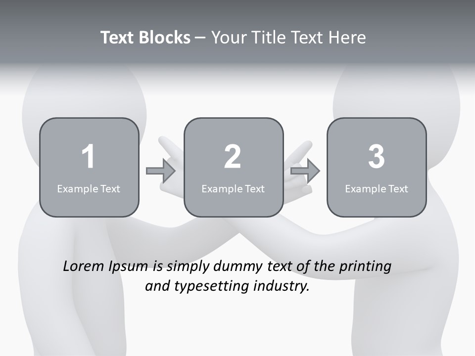 Opposite Pointing Competing PowerPoint Template