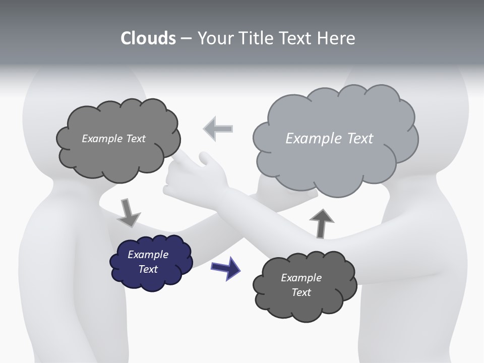 Opposite Pointing Competing PowerPoint Template