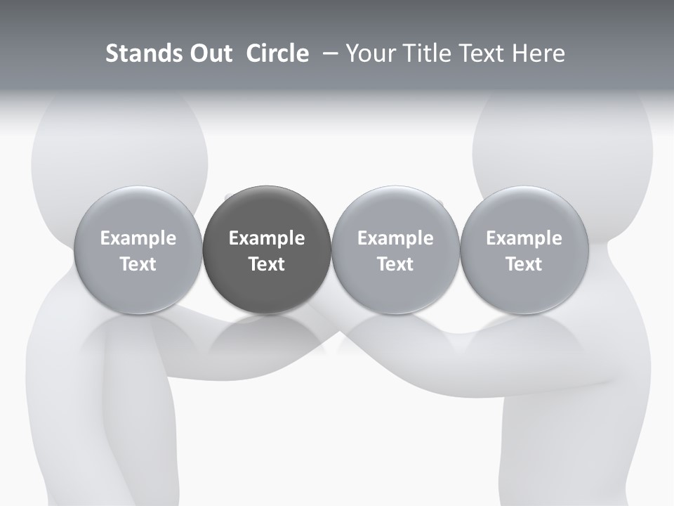 Opposite Pointing Competing PowerPoint Template