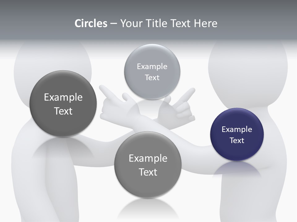 Opposite Pointing Competing PowerPoint Template