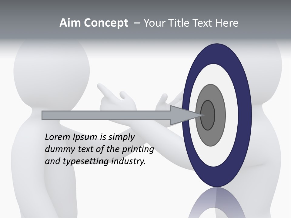 Opposite Pointing Competing PowerPoint Template