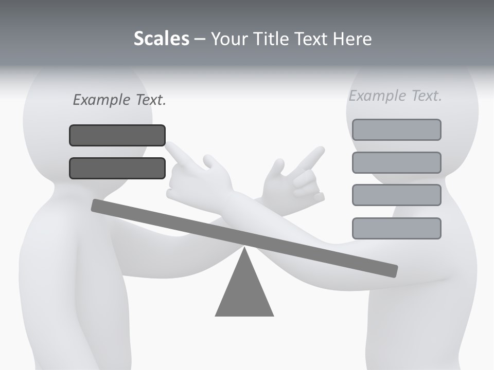 Opposite Pointing Competing PowerPoint Template